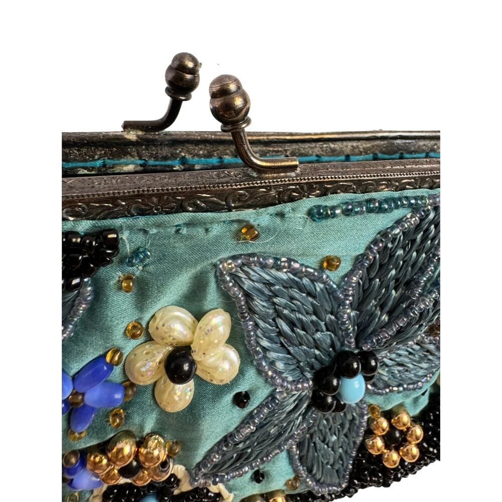 Vintage lot Clutch Bundle Santi Beaded + Sondra Roberts Fringe + Black - Picture 5 of 16